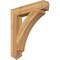 Ekena Millwork Thorton Arts & Crafts Rough Sawn Bracket, Western Red Cedar, 6"W x 34"D x 38"H BKT06X34X38THR03RWR - alternate 1